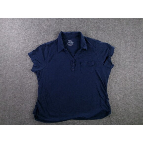 Faded Glory Top Woman 2X Blue Base Layer Capsule Casual Classic Everyday Basic - Picture 1 of 8